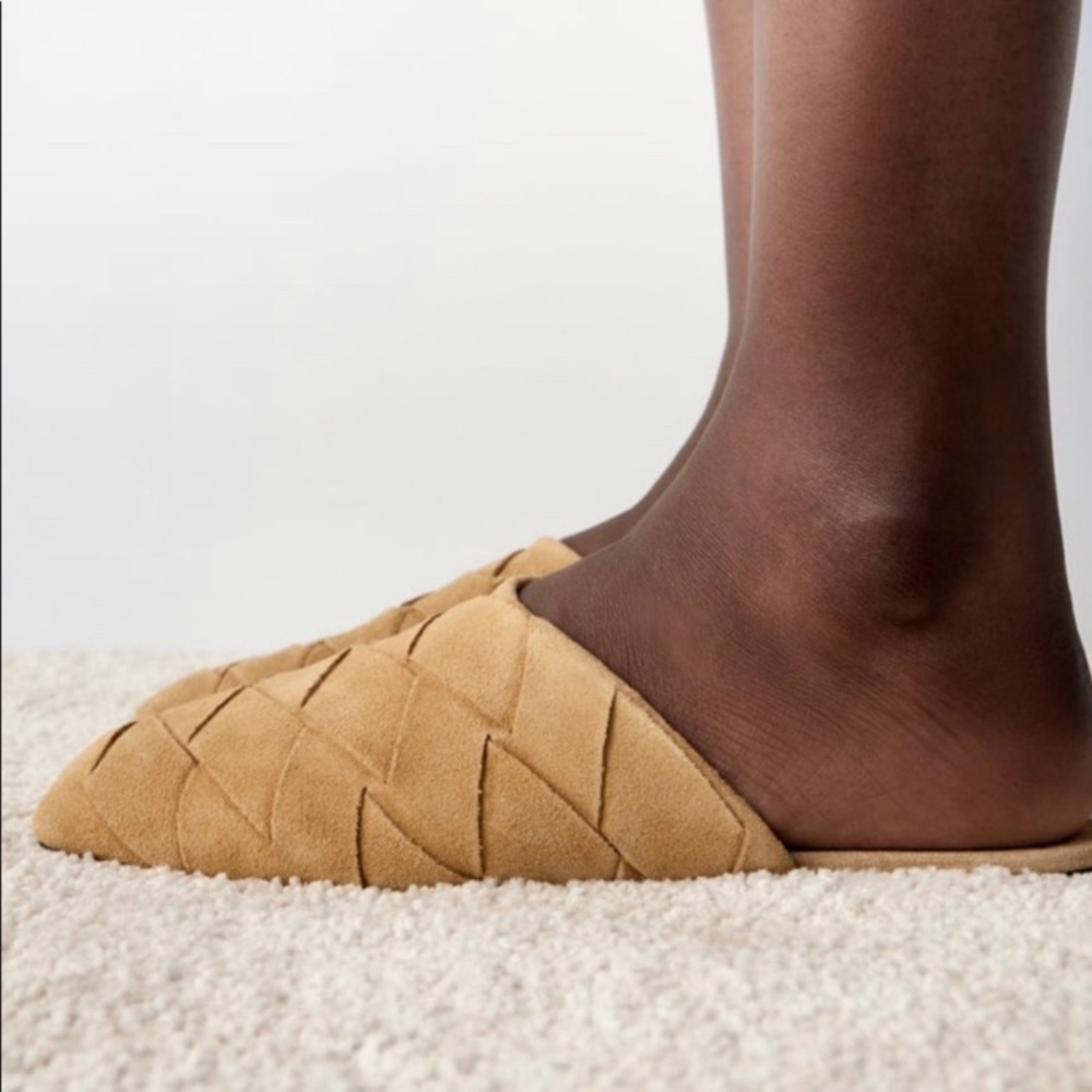Zara Women's suede leather Woven Mules - Picture 2 of 7